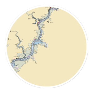 Wicomico Yacht Club (Quantico, MD) NOAA Chart Sticker