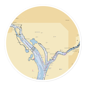 The Washington Marina Co. (Washington, DC) NOAA Chart Sticker