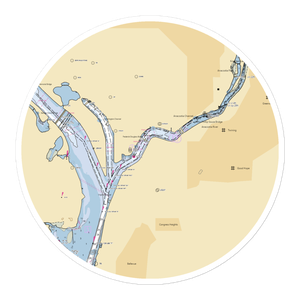 Diamond Teague Piers (Washington, DC) NOAA Chart Sticker