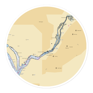 Washington Yacht Club (Washington, DC) NOAA Chart Sticker