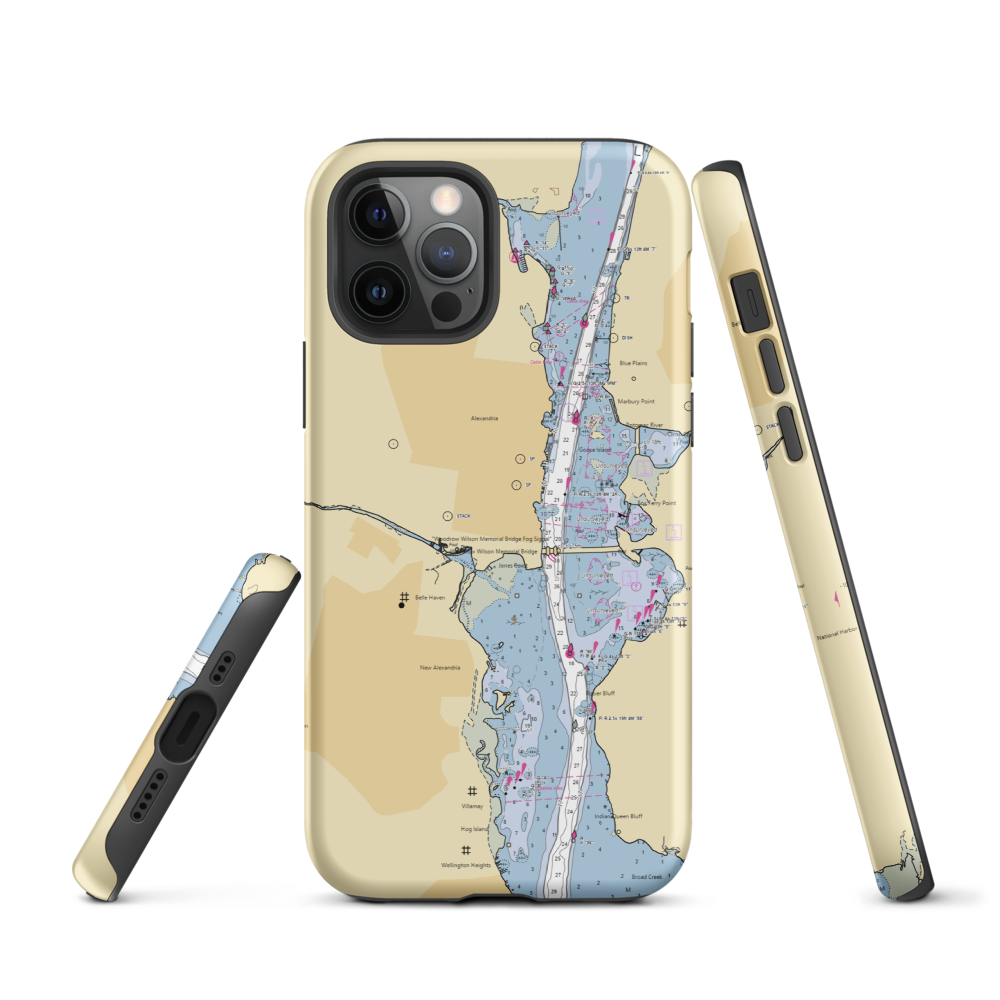 Old Dominion Boat Club (Alexandria, VA) NOAA Chart  Tough iPhone Case iPhone 12 Pro model shown