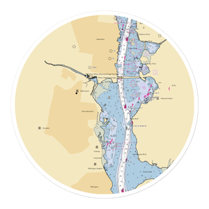 Belle Haven Marina (Alexandria, VA) NOAA Chart Sticker