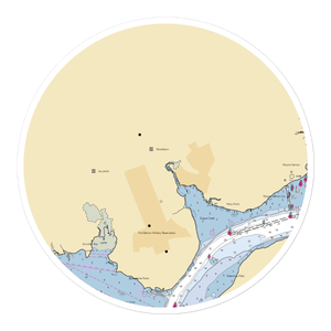 Fort Belvoir Marina, MWR (Fort Belvoir, VA) NOAA Chart Sticker