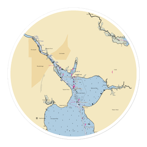 Belmont Bay Harbor (Occoquan, VA) NOAA Chart Sticker