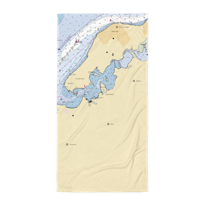 Sweden Point Marina (Marbury, MD) NOAA Chart Towel