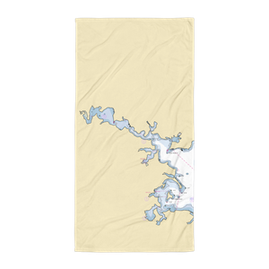 Forked Creek Yacht Club (Curtis Bay, MD) NOAA Chart Towel