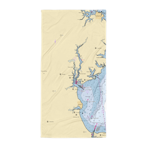 Herrington Harbour North (Friendship, MD) NOAA Chart Towel