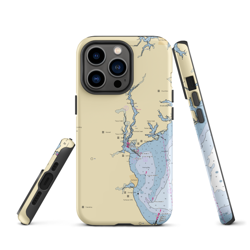 Phipps Marine Railway (Friendship, MD) NOAA Chart  Tough iPhone Case iPhone 13 Pro model shown