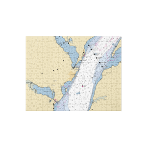 US Marine Corps Base Quantico Marina (Quantico, VA) NOAA Chart Jigsaw Puzzle