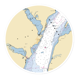 US Marine Corps Base Quantico Marina (Quantico, VA) NOAA Chart Sticker