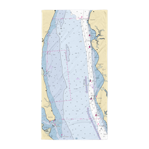 Aquia Boat Storage (Brooke, VA) NOAA Chart Towel