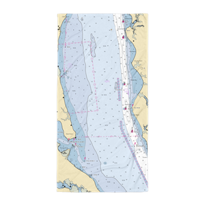 Hope Springs Marina (Brooke, VA) NOAA Chart Towel