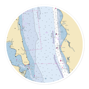 Aquia Bay Marina (Brooke, VA) NOAA Chart Sticker