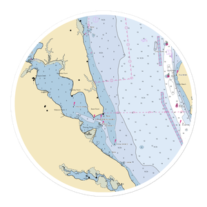 Landmark Yacht Club (Brooke, VA) NOAA Chart Sticker