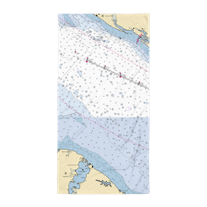 Colonial Beach Yacht Center (Issue, MD) NOAA Chart Towel