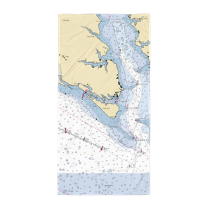 Captain Charles Seafood Marina (Cobb Island, MD) NOAA Chart Towel