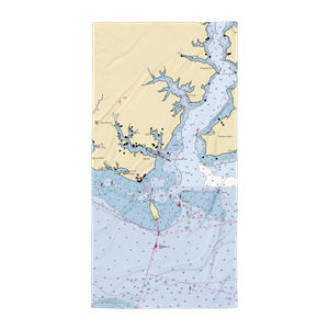 St Clements Island Museum Pier (Coltons Point, MD) NOAA Chart Towel