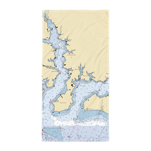 Combs Creek Marina (Compton, MD) NOAA Chart Towel