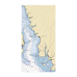 Quades Store (Rock Point, MD) NOAA Chart Towel