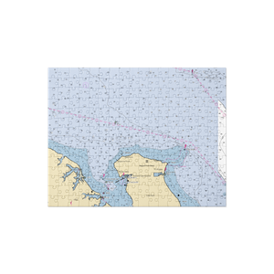 Coles Point Tavern (Mount Holly, VA) NOAA Chart Jigsaw Puzzle