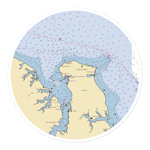 Branson Cove Marina (Mount Holly, VA) NOAA Chart Sticker