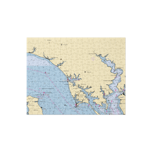 Tall Timbers Marina (Tall Timbers, MD) NOAA Chart Jigsaw Puzzle