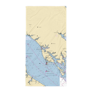 Tall Timbers Marina (Tall Timbers, MD) NOAA Chart Towel