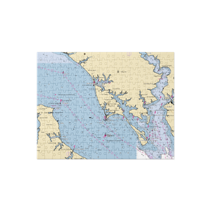 Morgan's Cove Marina (Tall Timbers, MD) NOAA Chart Jigsaw Puzzle