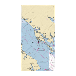 Morgan's Cove Marina (Tall Timbers, MD) NOAA Chart Towel