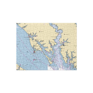 Haskell's Marina (Tall Timbers, MD) NOAA Chart Jigsaw Puzzle