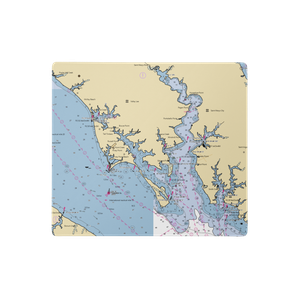 Haskell's Marina (Tall Timbers, MD) NOAA Chart  Gaming Mouse Pad