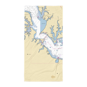 Lord Calvert Yacht Club (Patuxent River, MD) NOAA Chart Towel