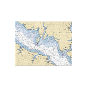 Island Creek Marina (Barstow, MD) NOAA Chart Jigsaw Puzzle