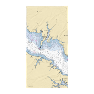 Island Creek Marina (Barstow, MD) NOAA Chart Towel