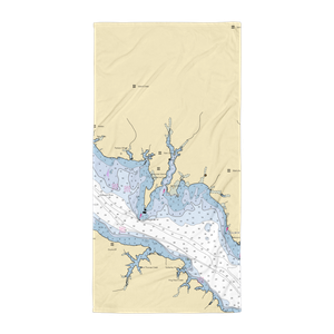 Len's Marina (Barstow, MD) NOAA Chart Towel