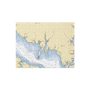 Stoney's Seafood House (Barstow, MD) NOAA Chart Jigsaw Puzzle