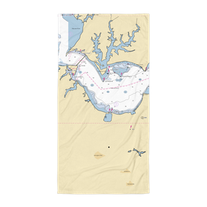 West Basin Marina, MWR (Patuxent River, MD) NOAA Chart Towel