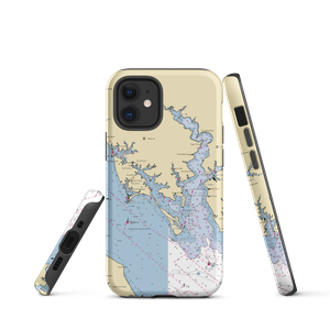 Dennis Point Marina & Campground (Drayden, MD) NOAA Chart  Tough iPhone Case