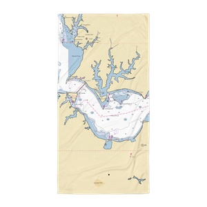 Solomon County Dinghy Dock (Patuxent River, MD) NOAA Chart Towel