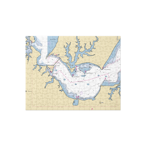 The Lighthouse Restaurant & Dock Bar (Patuxent River, MD) NOAA Chart Jigsaw Puzzle