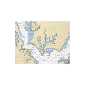 Back Creek Inn (Solomons, MD) NOAA Chart Jigsaw Puzzle