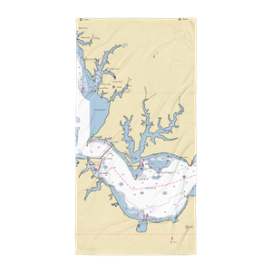 Safe Harbor Zahnisers (Solomons, MD) NOAA Chart Towel