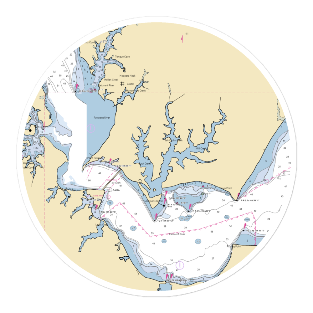 Spring Cove Marina - Solomons (Solomons, MD) NOAA Chart Sticker 