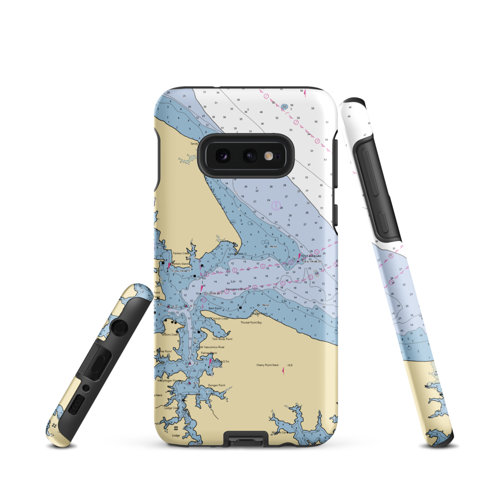 Sandy Point Marina (Sandy Point, VA) NOAA Chart Samsung Phone Case Samsung Galaxy S10e model shown