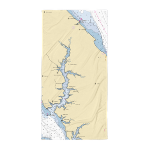 Vera's White Sands Marina (Saint Leonard, MD) NOAA Chart Towel