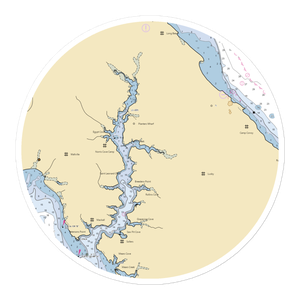 Vera's White Sands Marina (Saint Leonard, MD) NOAA Chart Sticker