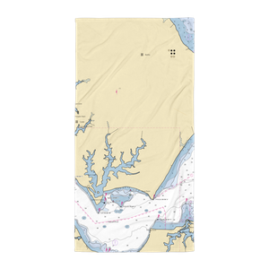 Mill Creek Marine (Dowell, MD) NOAA Chart Towel