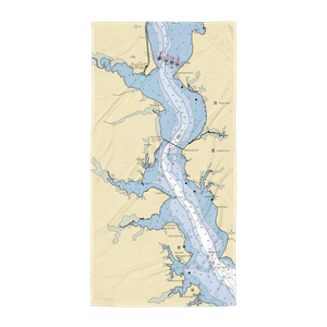 Desoto's Landing Marina (Benedict, MD) NOAA Chart Towel