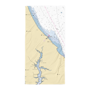 Flag Harbor Boat Yard (Lusby, MD) NOAA Chart Towel