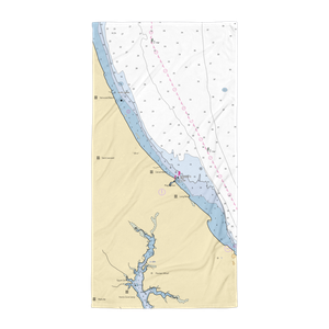 Flag Harbor Yacht Haven (Lusby, MD) NOAA Chart Towel